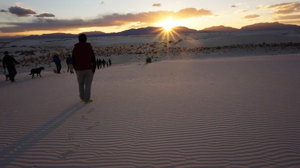 The White Sands desert is located in Tularosa Basin New Mexico. — Stock Photo, Image