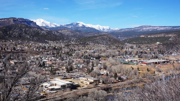 Piękna scena, Durango, colorado z góry — Zdjęcie stockowe