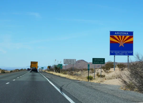 Straße im Bundesstaat Arizona — Stockfoto