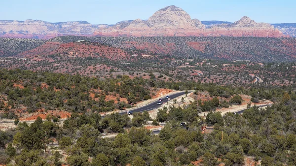 Weergave van oak creek canyon in arizona — Stockfoto