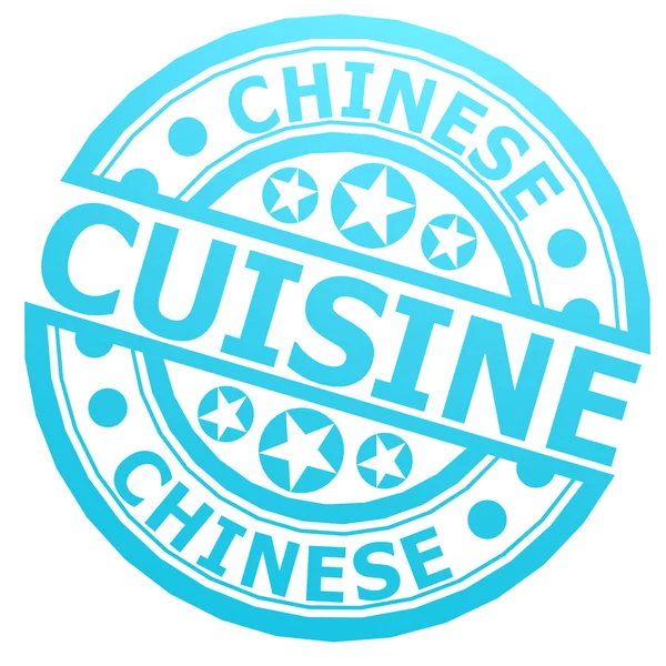 Chinese cuisine stamp — Stock Photo, Image