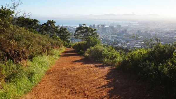 Wandelweg en uitzicht op Kaapstad, Zuid-Afrika — Stockfoto