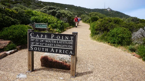 Traject in Kaapstad leidt tot Kaap punt vuurtoren — Stockfoto
