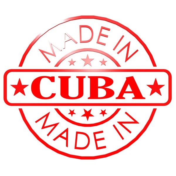 Made in Cuba red seal — Stock Photo, Image