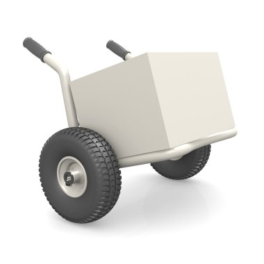 Ambalaj üzerinde dolly