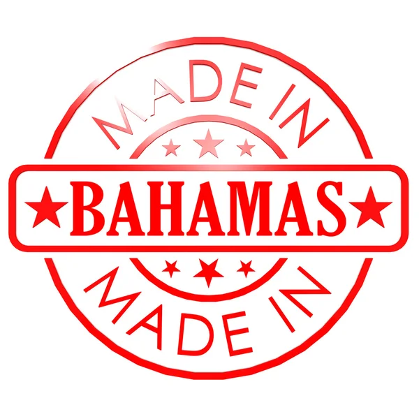 Made in Bahamas red seal — Stock Photo, Image