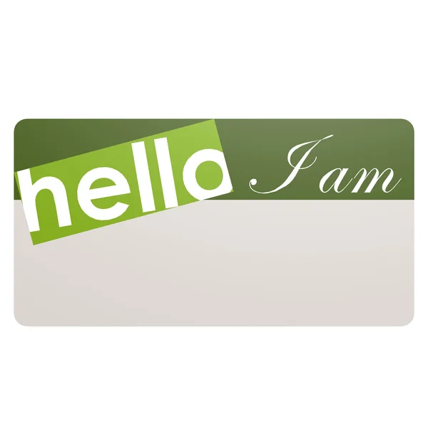 Green card I am — Stock Photo, Image