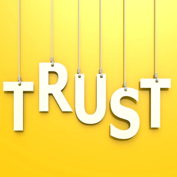 Palavra de confiança — Fotografia de Stock