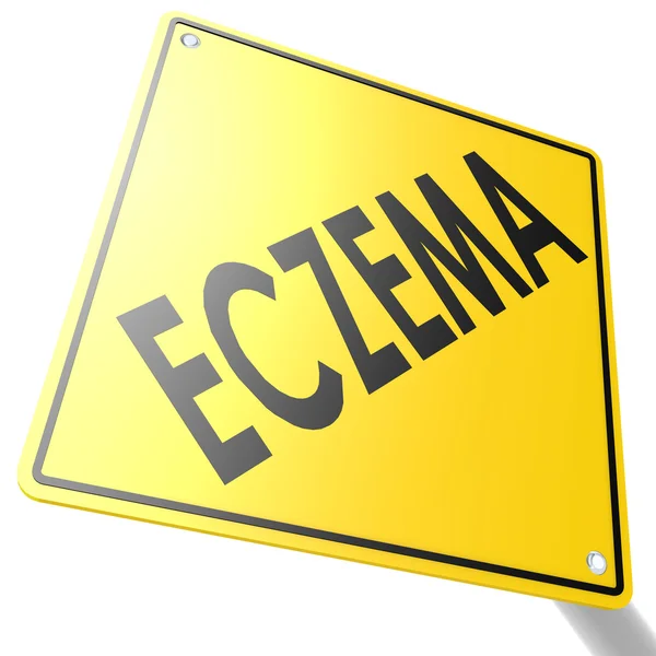 Señal de tráfico con eczema —  Fotos de Stock