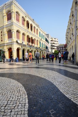 Turistler ziyaret tarihi binalar Leal Arata Squi surround