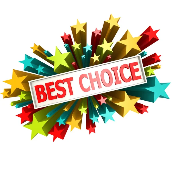 Best choice star banner — Stock Photo, Image