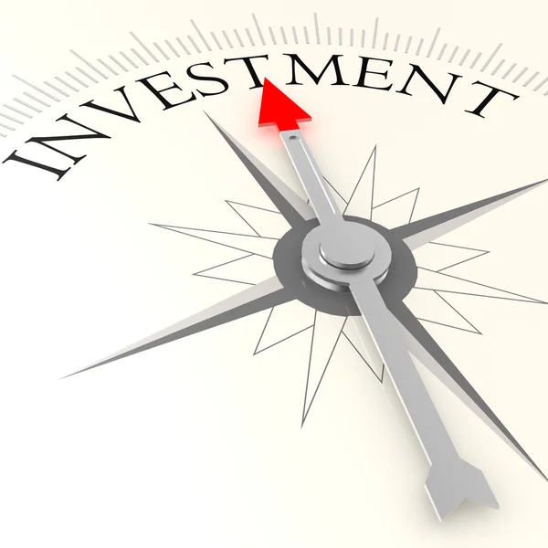 Investeringen kompas — Stockfoto
