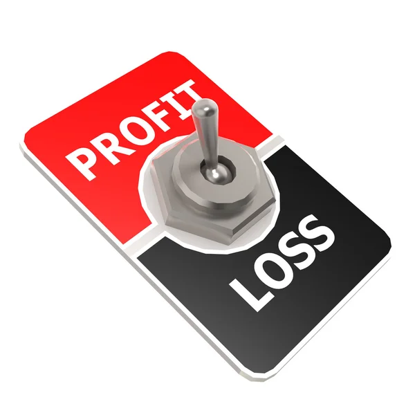 Profit toggle switch — Stock Photo, Image