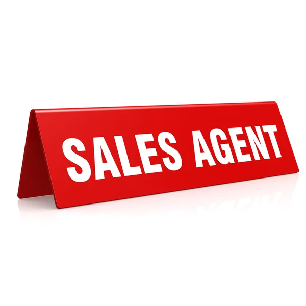 Sales agent banner — Stock Photo, Image