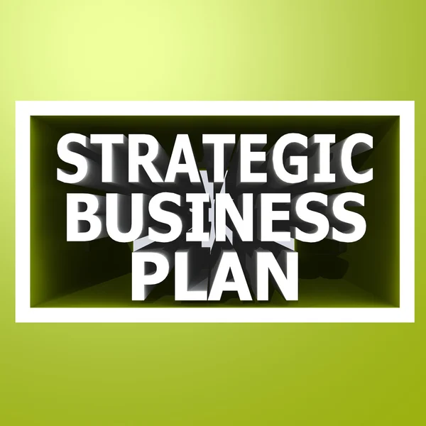 Plano de negócios estratégico — Fotografia de Stock