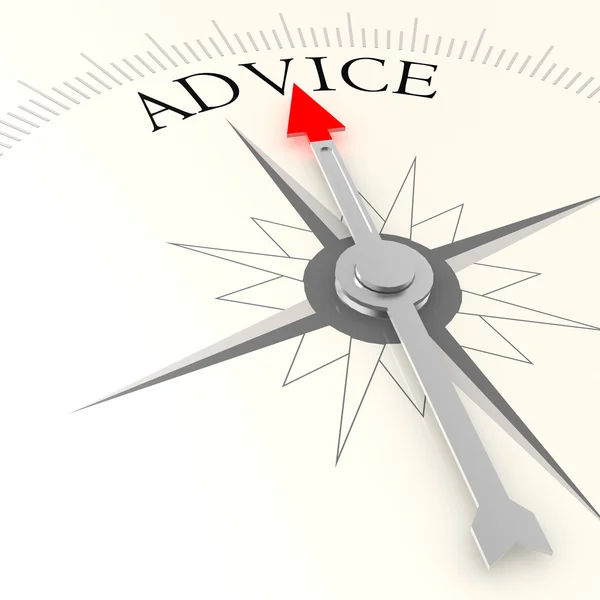 Advice compass — Stock Photo, Image