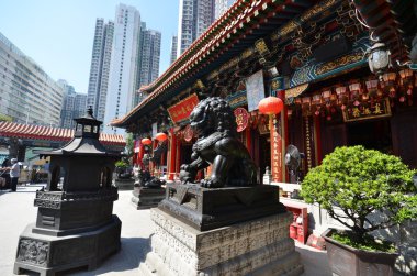 Wong Tai Sin Temple Hong Kong görünümünü