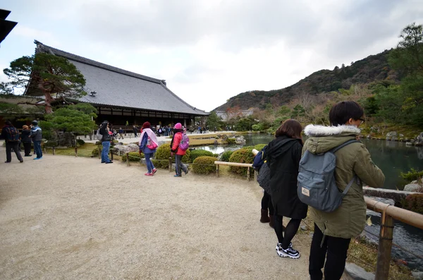 I turisti visitano Tenryu-ji a Kyoto — Foto Stock