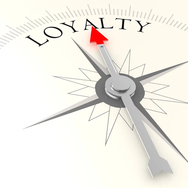 Loyalty compass — Stock Photo, Image