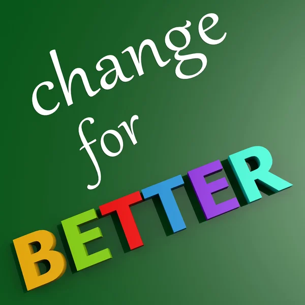 Change for better — Stock Photo, Image