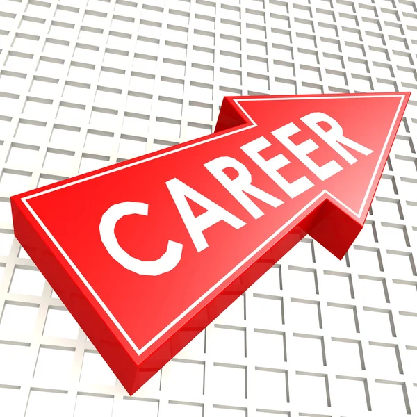 Career arrow with graph background — Stock Photo, Image