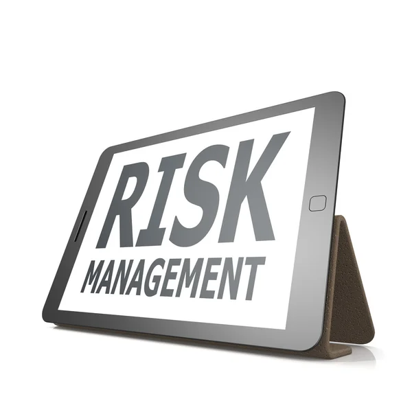 Risk management text på tavlan — Stockfoto