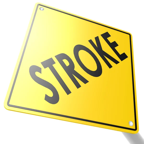 Stroke ord om Vägmärke — Stockfoto