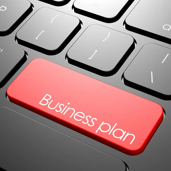 Business plan toetsenbord — Stockfoto