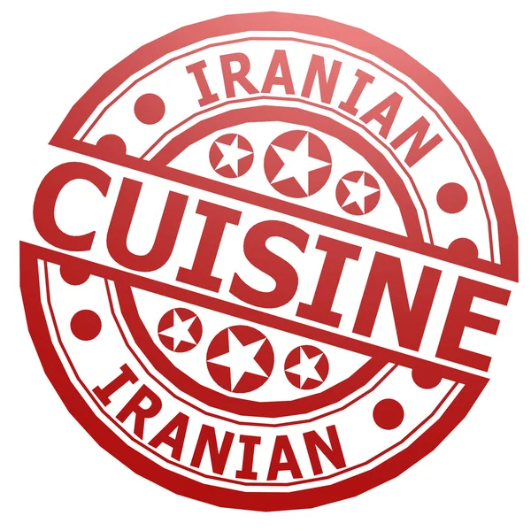 イラン料理スタンプ — ストック写真