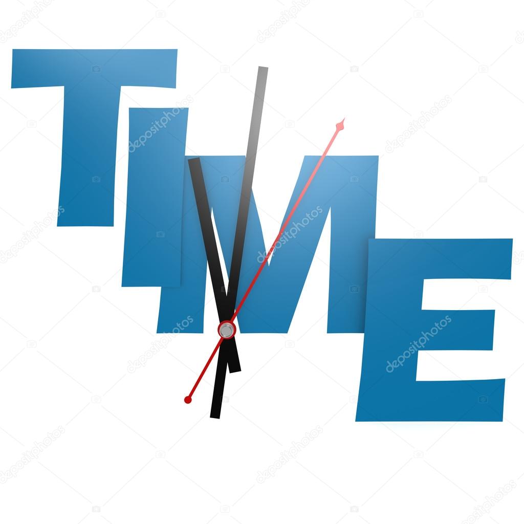 Time word with clock