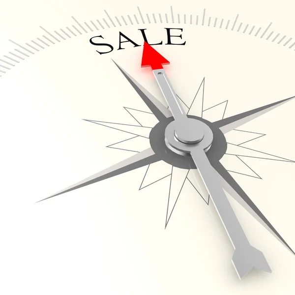 Försäljning kompass — Stockfoto