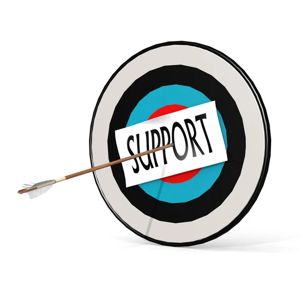 Arrow, support and board — Stock Photo, Image