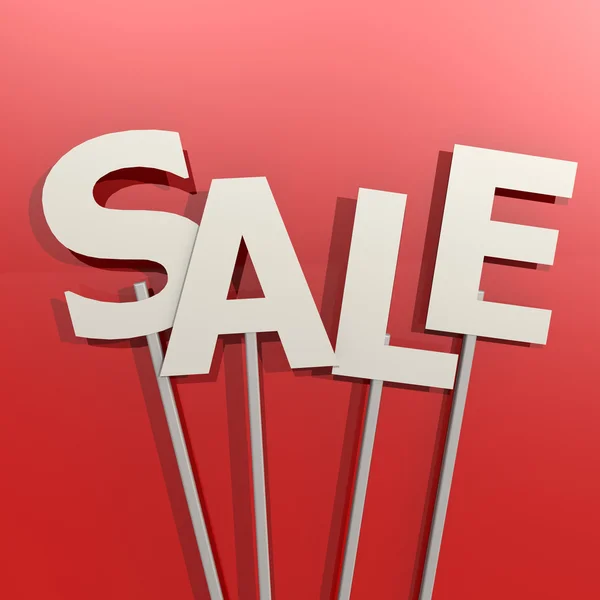 Sale word on red background — Stock Photo, Image