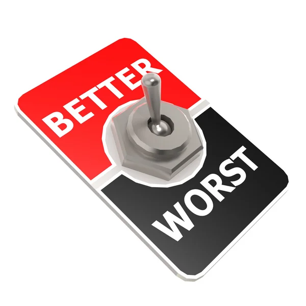 Worst better toggle switch — Stock Photo, Image