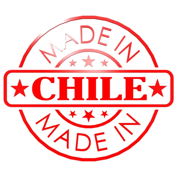 Made in Chile red seal — Stock Photo, Image