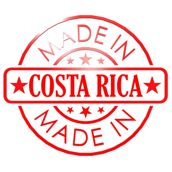 Made in Costa Rica red seal — Stock Photo, Image