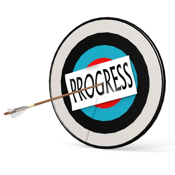 Arrow, progress and board — Stock Photo, Image