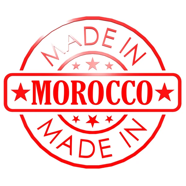 Lavet i Marokko rød sæl - Stock-foto