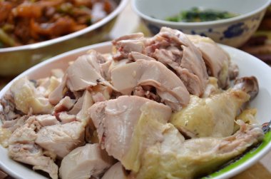 Çin stili Buhar tavuk