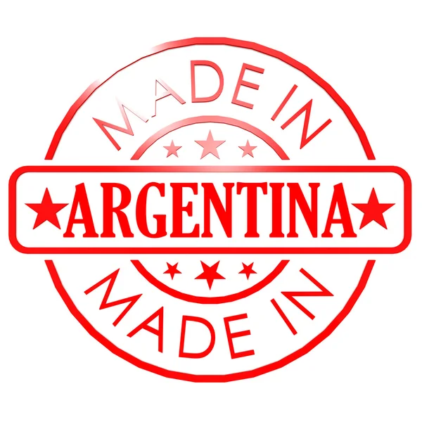 Made in Argentina red seal — Stock Photo, Image