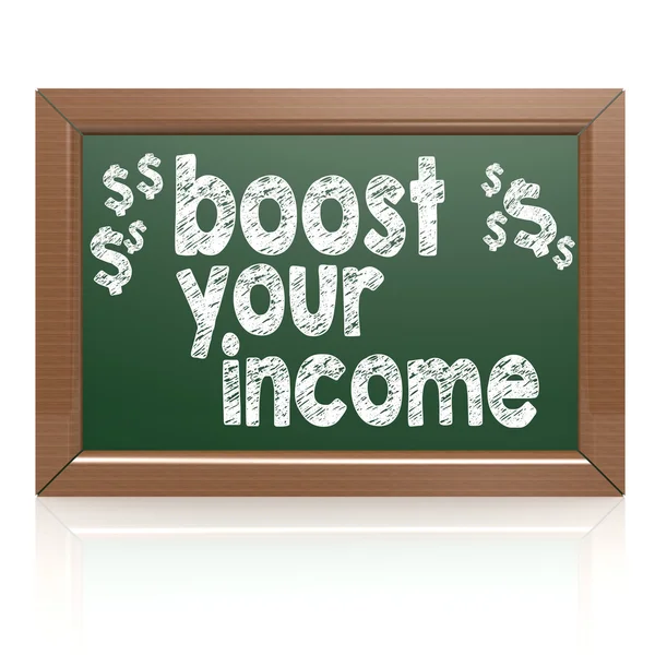 Boost Your Income on a chalkboard — Stock Photo, Image