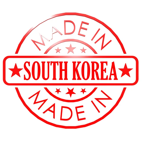 Made in South Korea Roter Seehund — Stockfoto