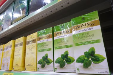 Twinings tea in retail market clipart