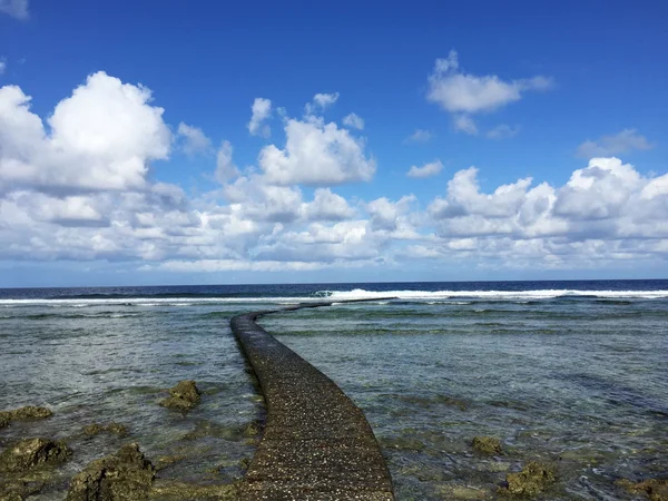 Felsige Küste entlang des Pazifischen Ozeans — Stockfoto