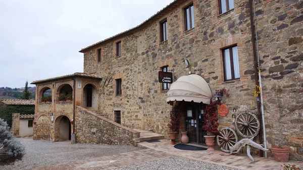 Castello Banfi på vintern — Stockfoto