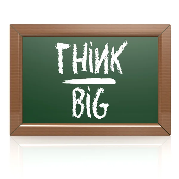 Think Big written with chalk on blackboard — Stock Photo, Image