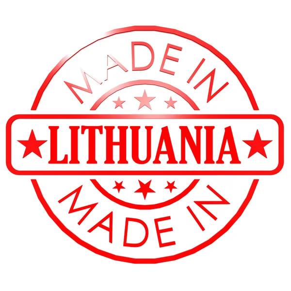 在立陶宛红色印章 — 图库照片