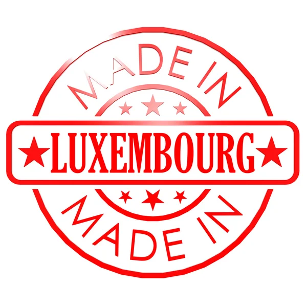 Made in Luxembourg red seal — Stock Photo, Image