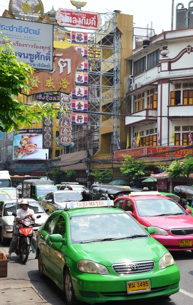 Bangkok taxi on the street in Bangkok — Stock Photo, Image