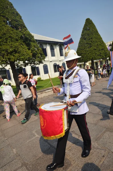 Kings Guards in Grand Royal Palace — Stock Photo, Image